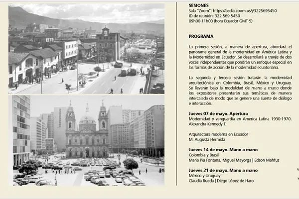 Ciclo de diálogos sobre arquitectura moderna en América Latina