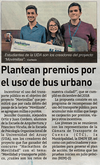 Plantean premios por el uso de bus urbano