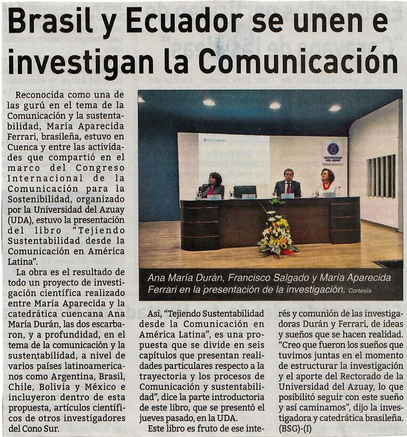 Brasil y Ecuador se unen e investigan la Comunicación