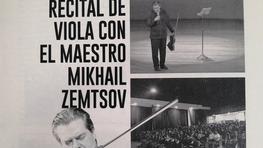 Recital de Viola del Maestro Mikhail Zemtsoz 