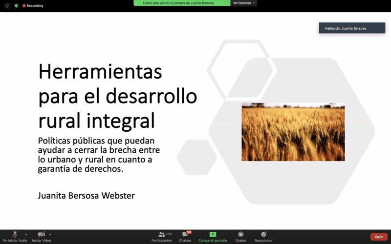 Foro sobre la relación campo-ciudad en tiempos de pandemia