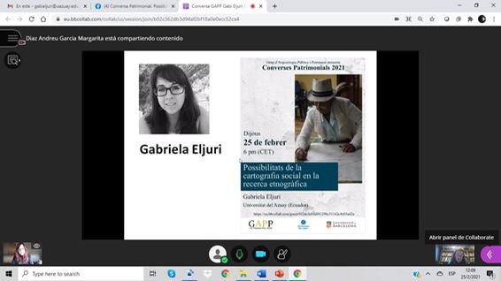Gabriela Eljuri talked about social cartography