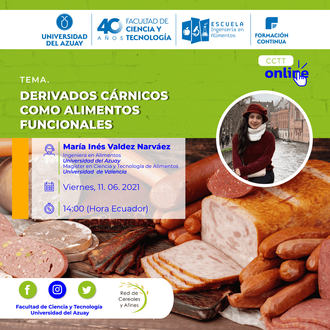 Conferencia sobre derivados cárnicos en Ingeniería en Alimentos