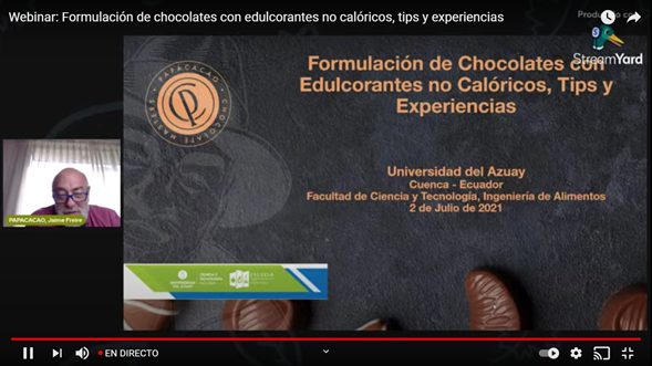 Chocolate sano, con edulcorantes no calóricos