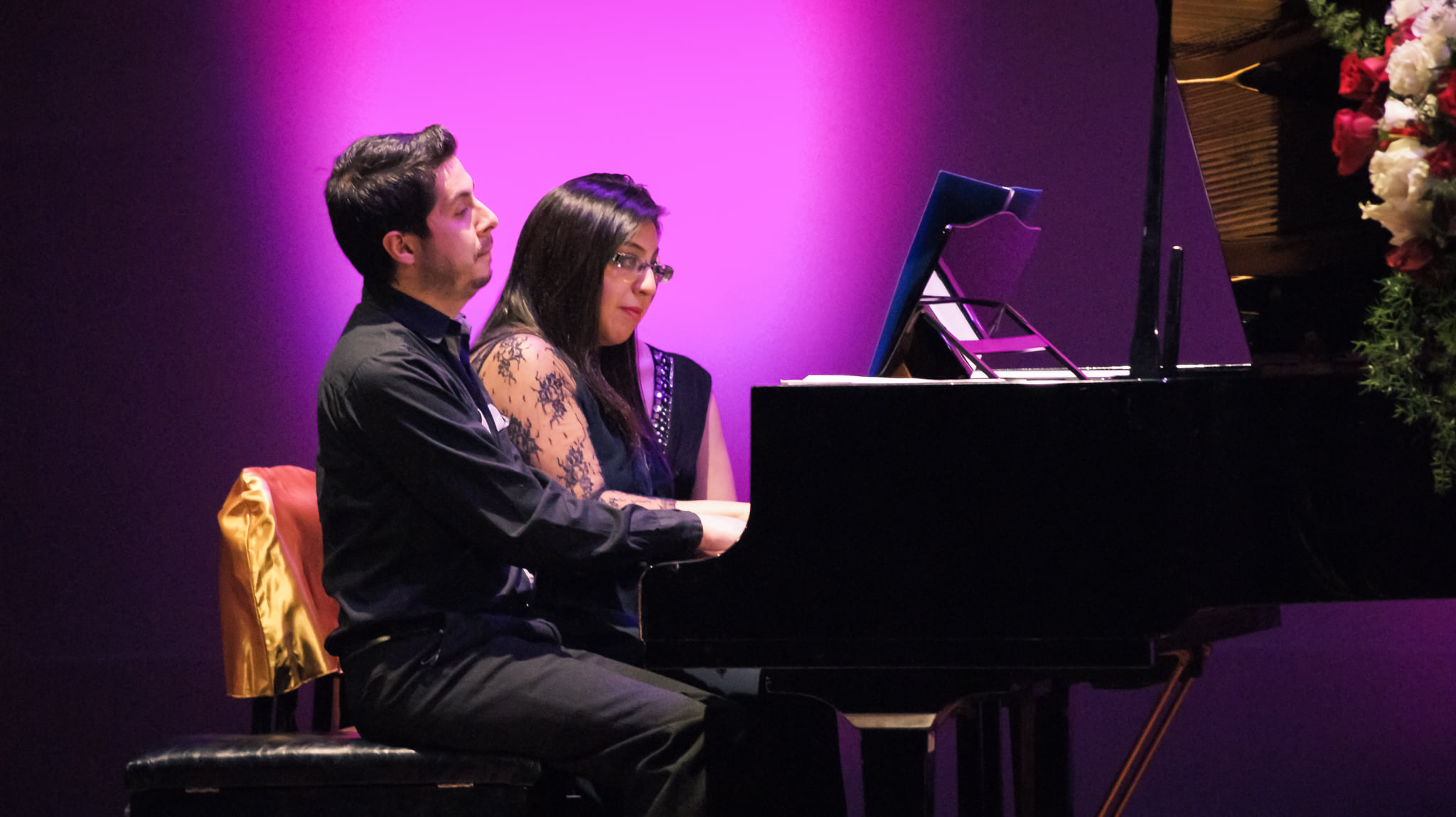 Piano recital for two and four hands