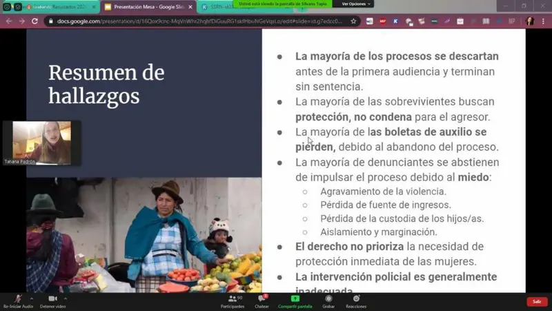 Proyecto sobre las mujeres sobrevivientes de la violencia de género