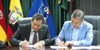 La UDA firma convenio marco de cooperación institucional con el GAD de San Felipe de Oña