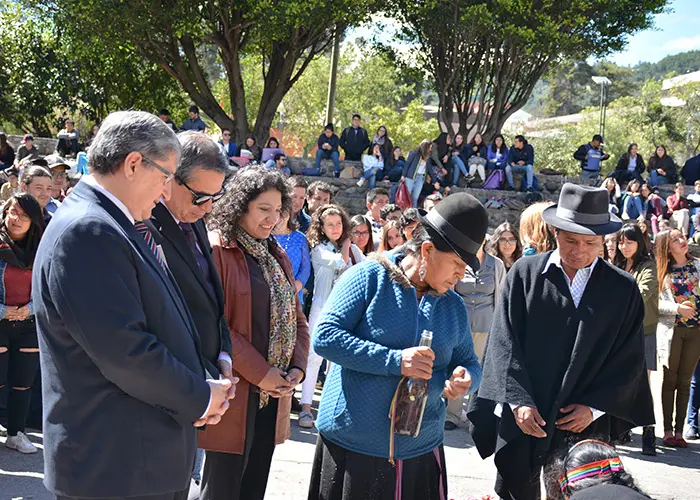 The Inti Raymi was held at the University of Azuay