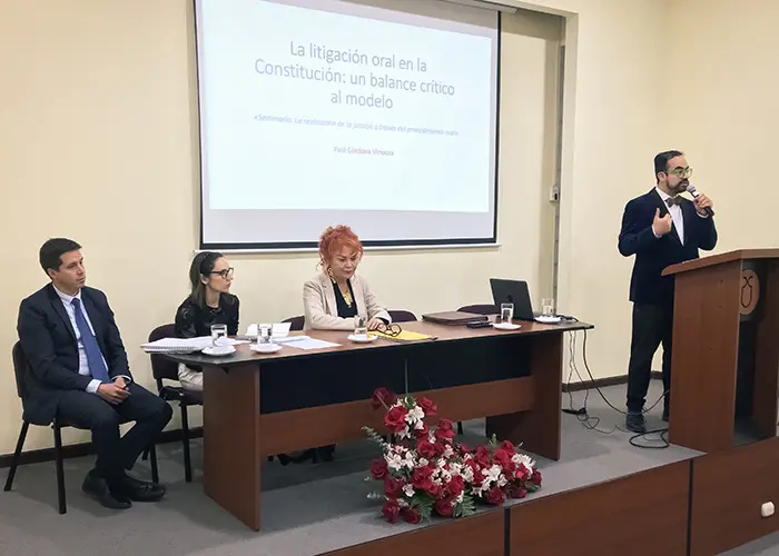 Seminario sobre litigación oral en la Justicia