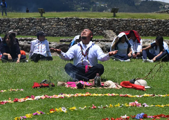Celebración del Pawkar Raymi en el Museo Pumapungo