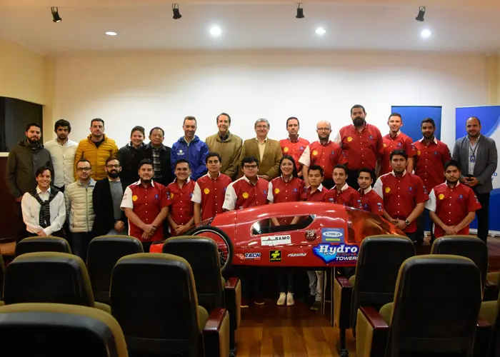 Presentation of the electric prototype that will participate in the Shell Eco Marathon of the Americas 2019.