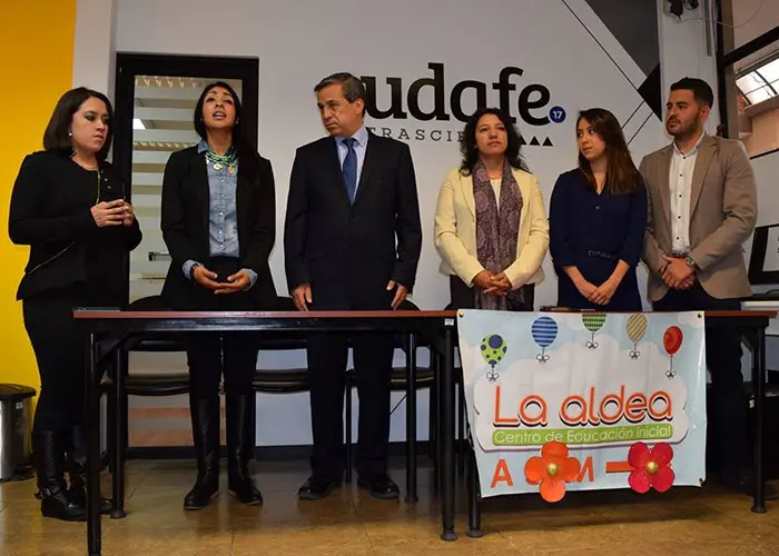Se firmó el Convenio de Cooperación Interinstitucional entre La Aldea y UDAPOYO