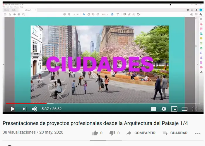 Videoconferencia sobre Arquitectura del Paisaje desde Nueva York