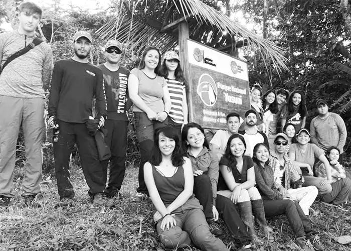 Visit of Biology students to Yasuni