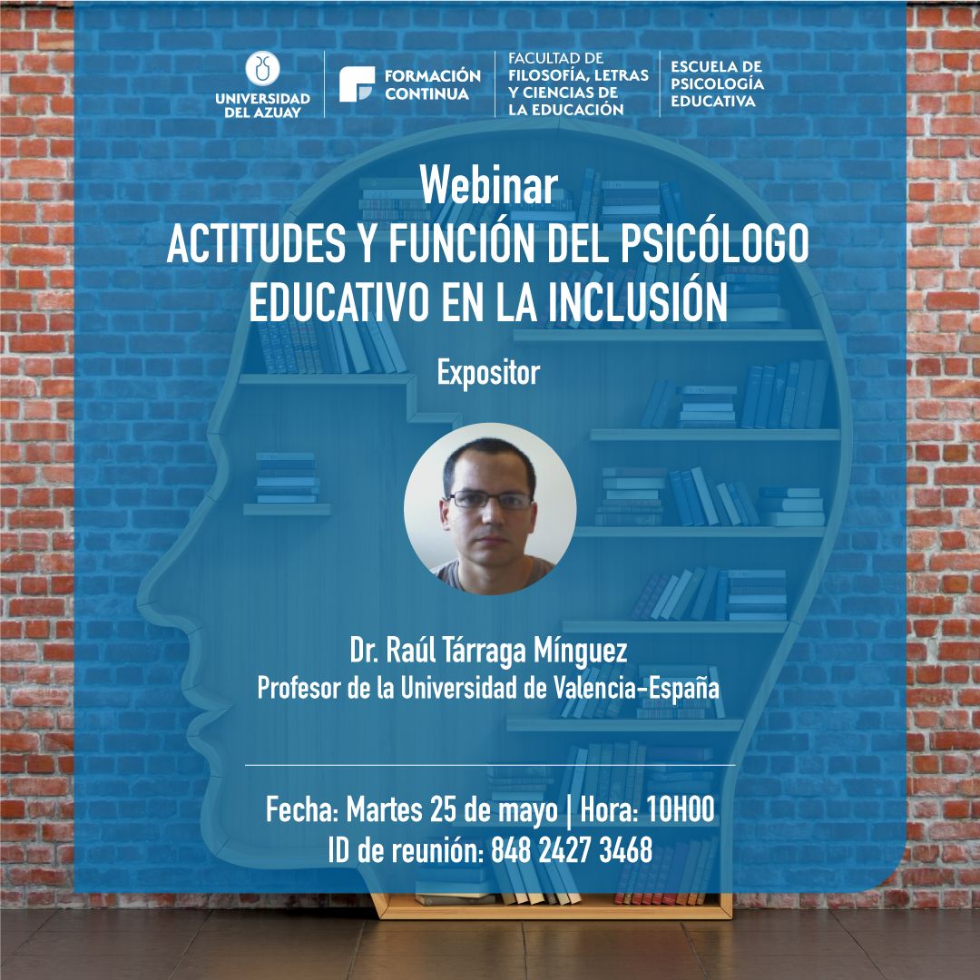 Webinar Actitudes y Función del Psicólogo Educativo en la Inclusión