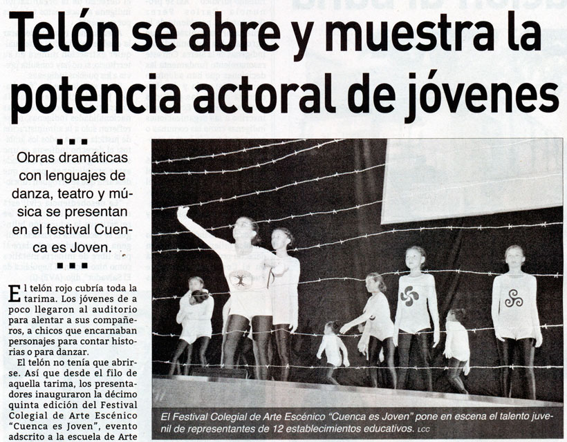 Telón se abre y muestra la potencia actoral de jóvenes