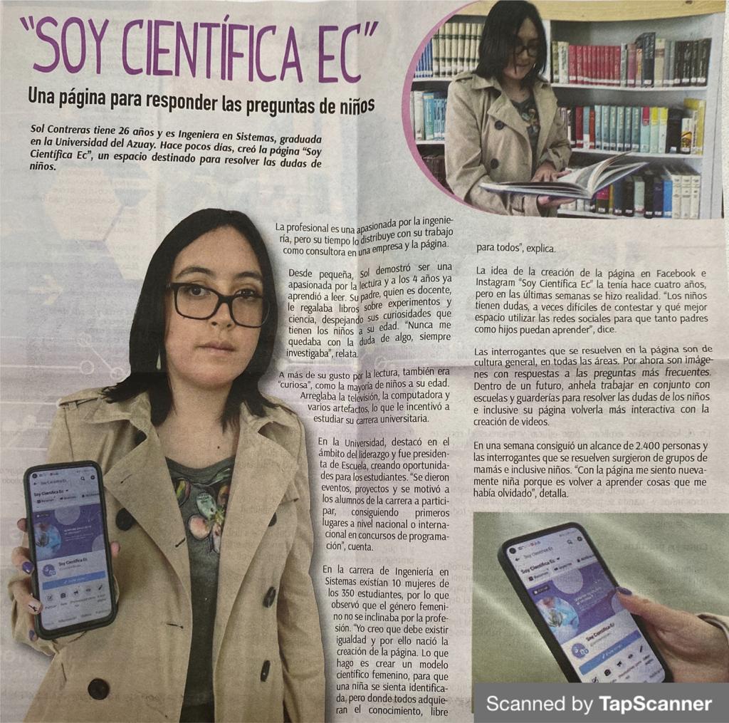 Soy Científica Ec Una página para responder las preguntas de niños