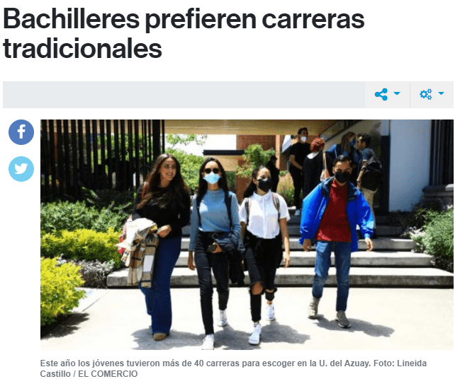 Bachilleres prefieren carreras tradicionales 