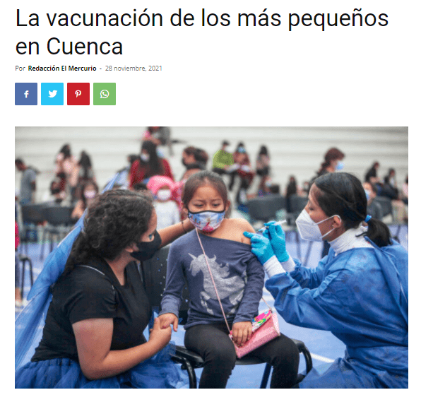 La vacunación de los más pequeños en Cuenca