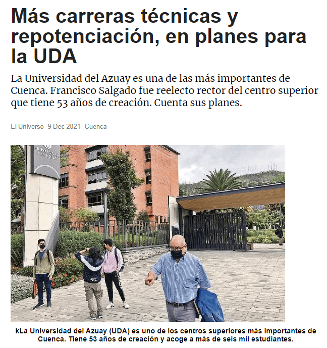 Más carreras técnicas y repotenciación, en planes para la UDA