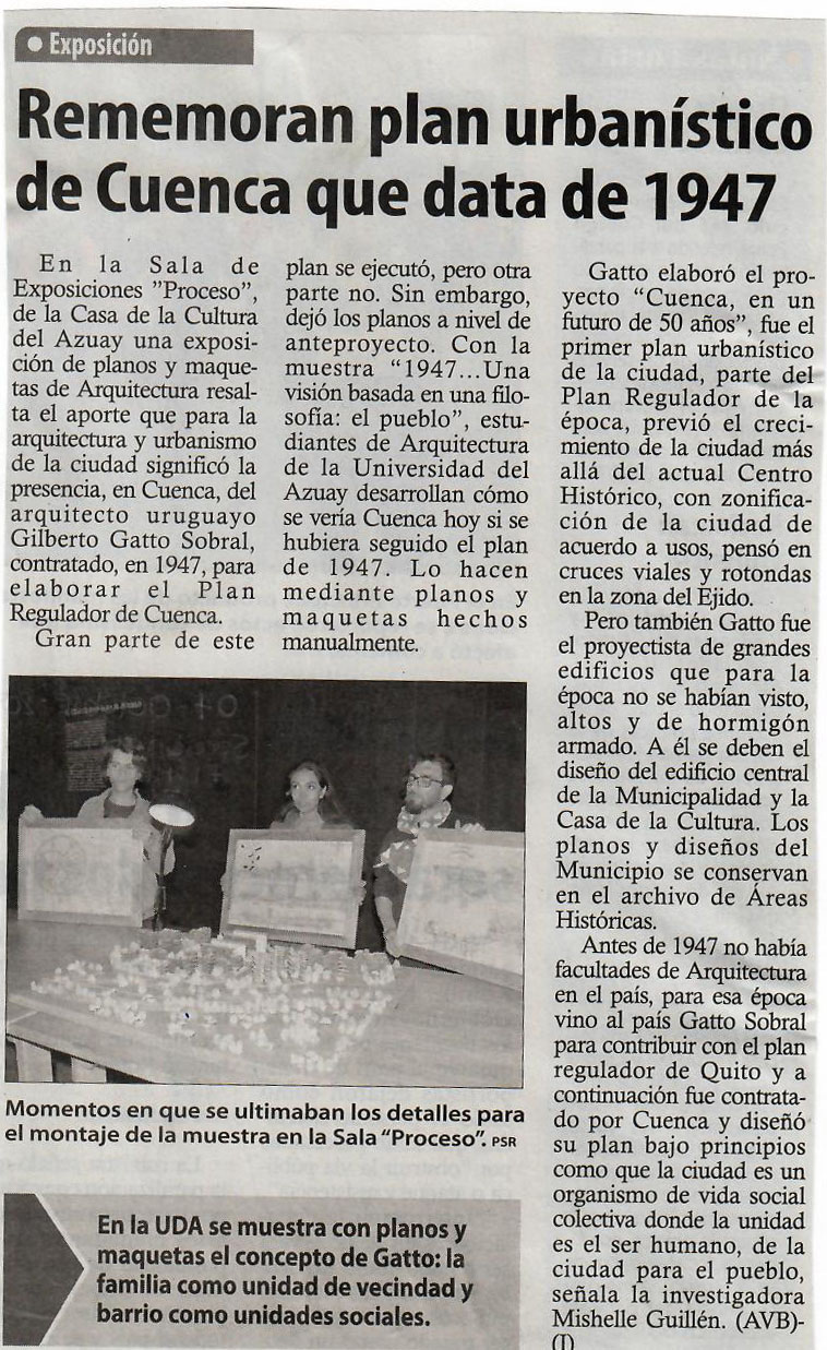 Rememoran plan urbanístico de Cuenca que data de 1947