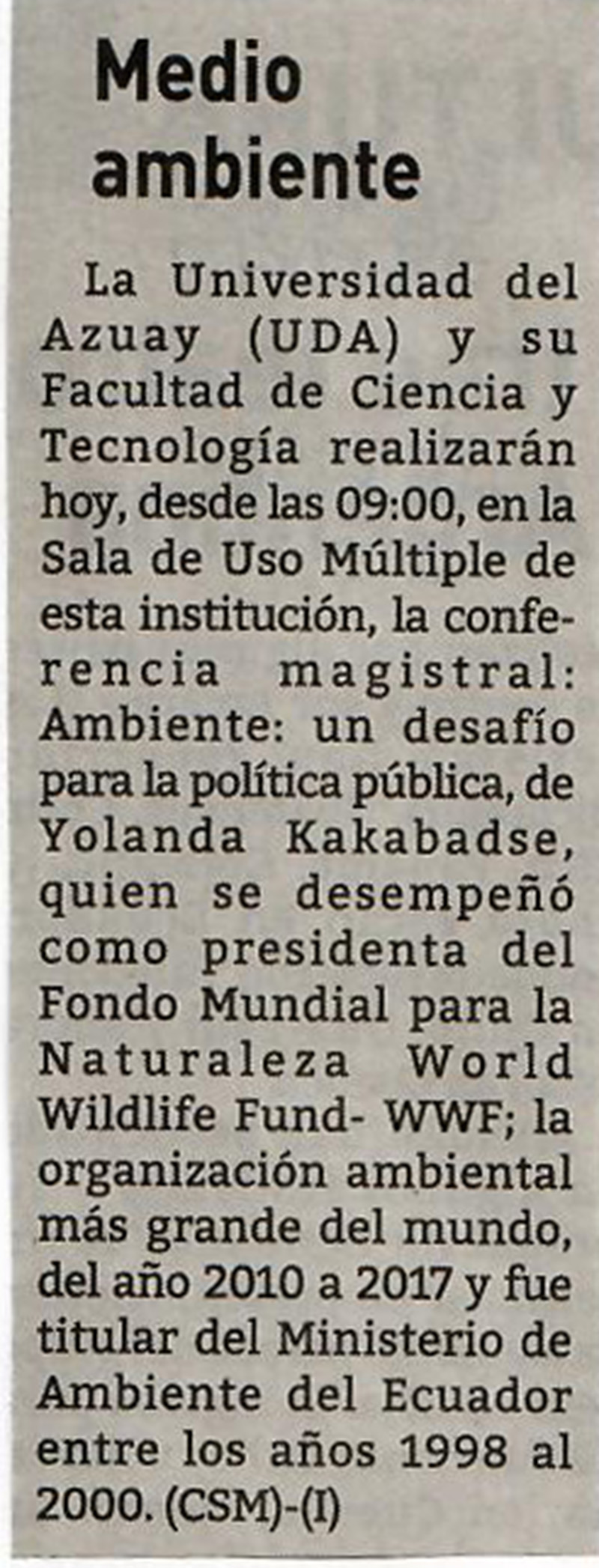 Medio Ambiente