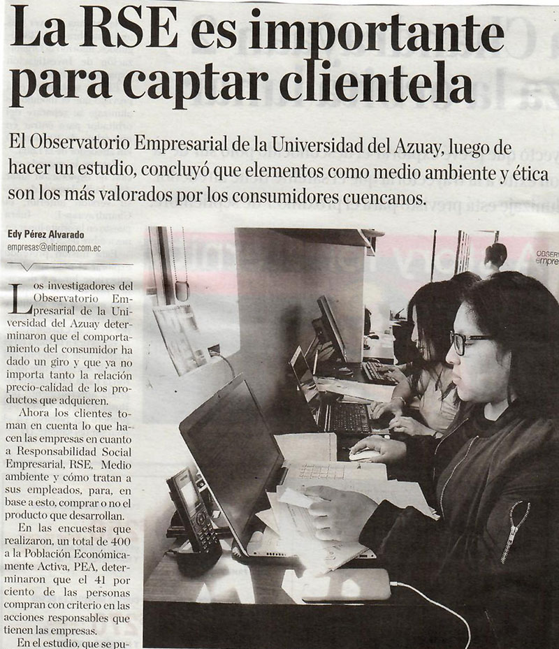 La Responsabilidad Social Empresarial es importante para captar clientela