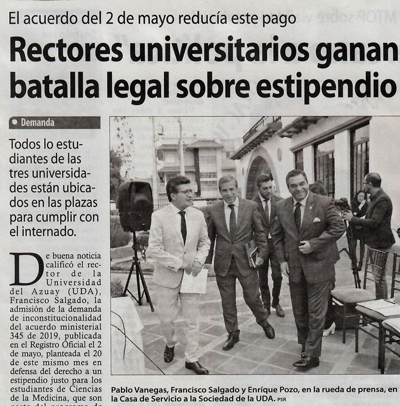 Rectores universitarios ganan batalla legal sobre estipendio