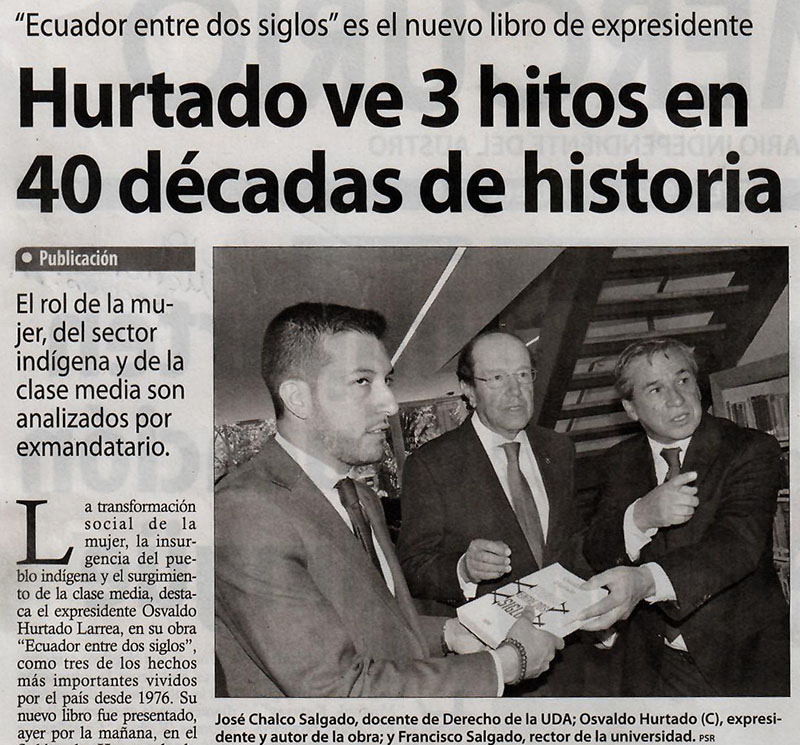 Hurtado sees 3 milestones in 40 decades of history