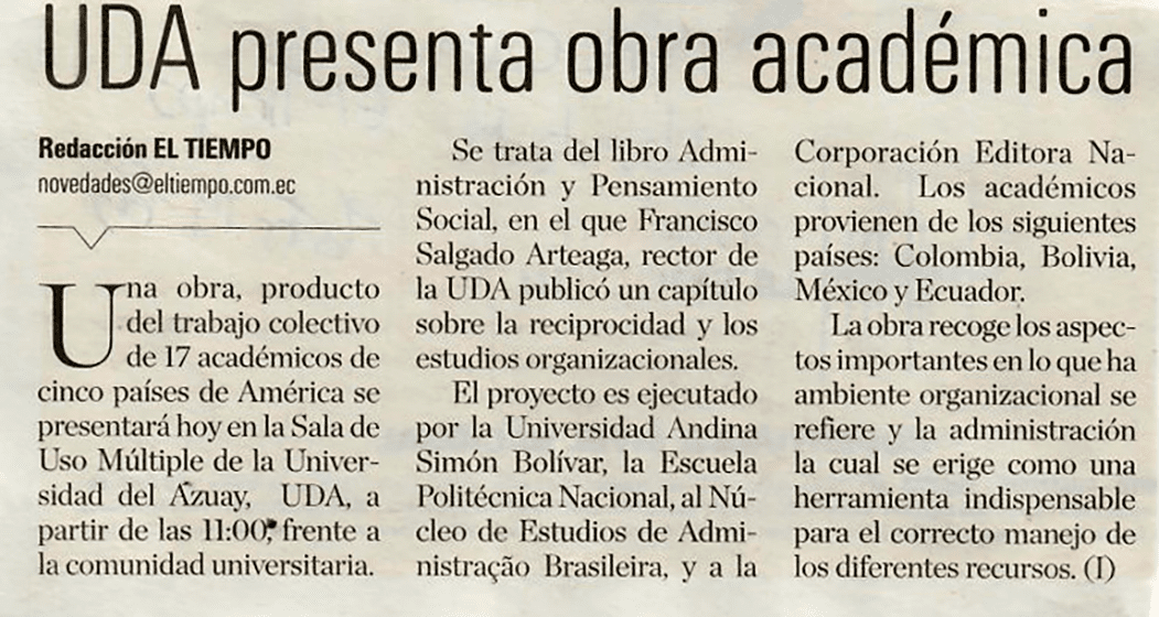 UDA presenta obra académica