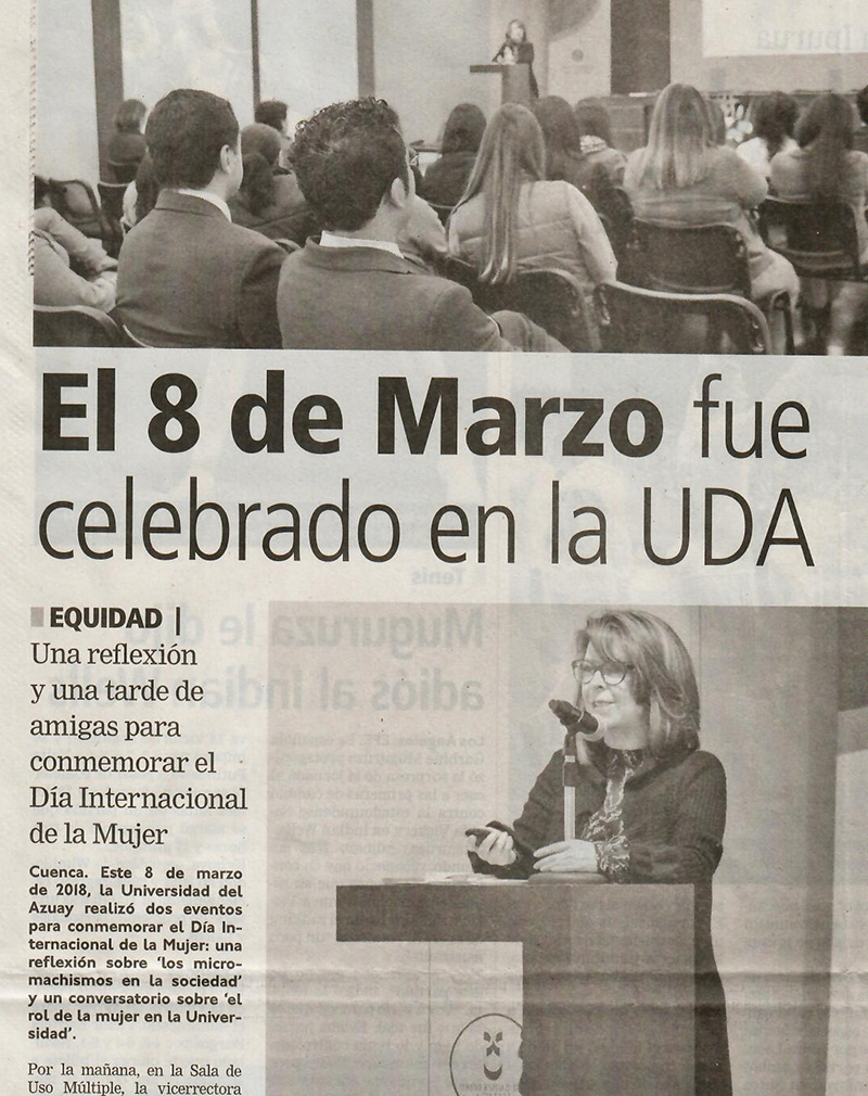 El 8 de Marzo fue celebrado en la UDA