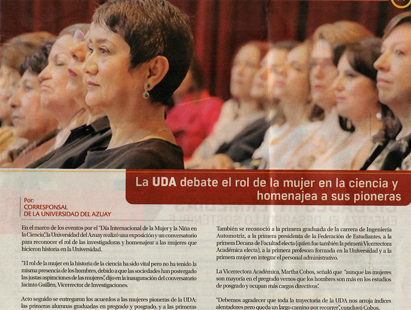 The UDA debates the role of women and girls in science and celebrates "their" pioneers