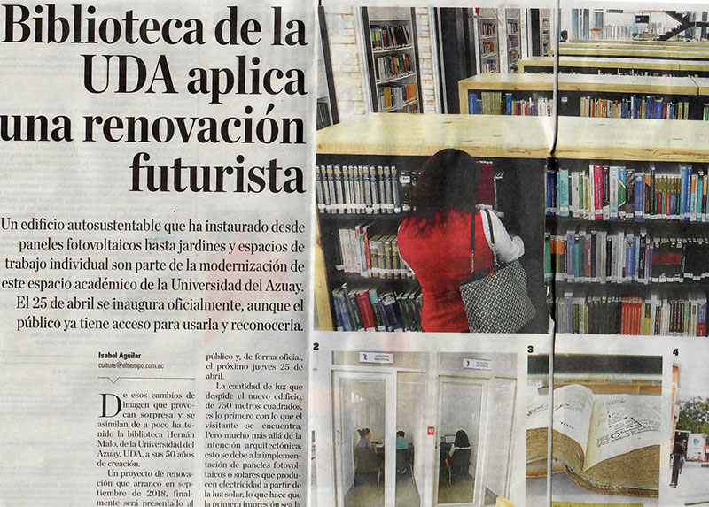 Biblioteca de la UDA aplica una renovación futurista 