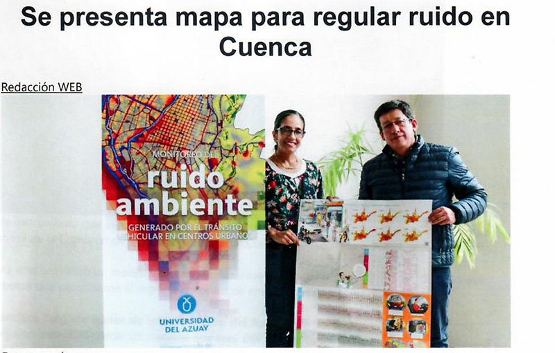 Se presenta mapa para regular ruido en Cuenca 