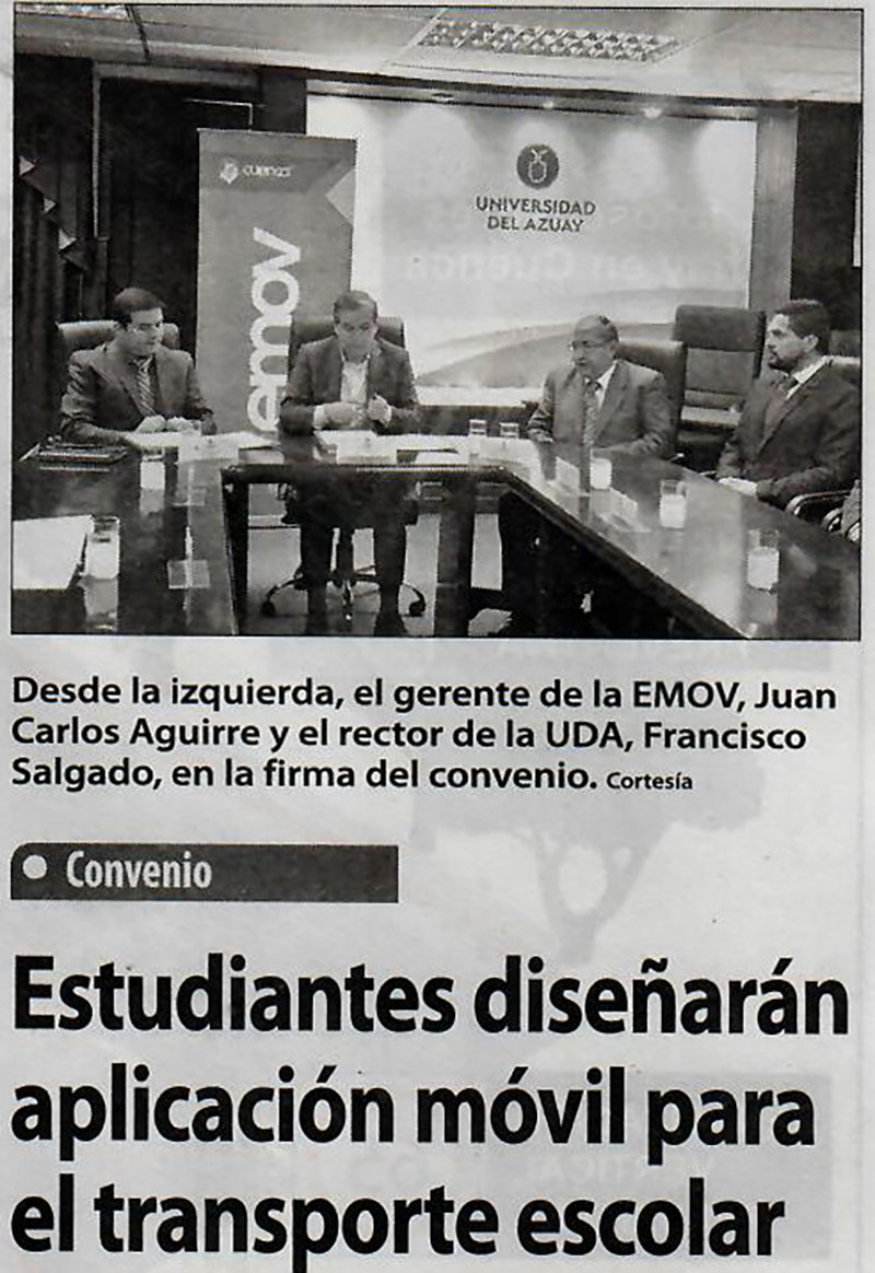 Estudiantes diseñarán aplicación móvil para el transporte escolar