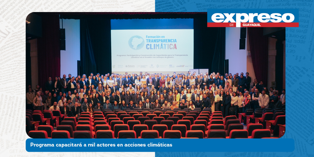 Programa capacitará a mil actores en acciones climáticas
