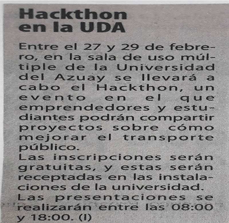 Hackthon en la UDA