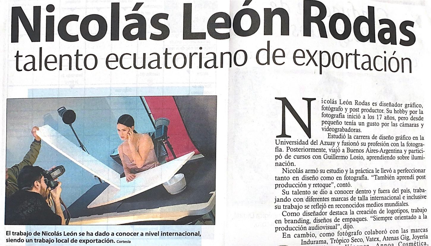 Nicolás León Rodas Ecuadorian export talent