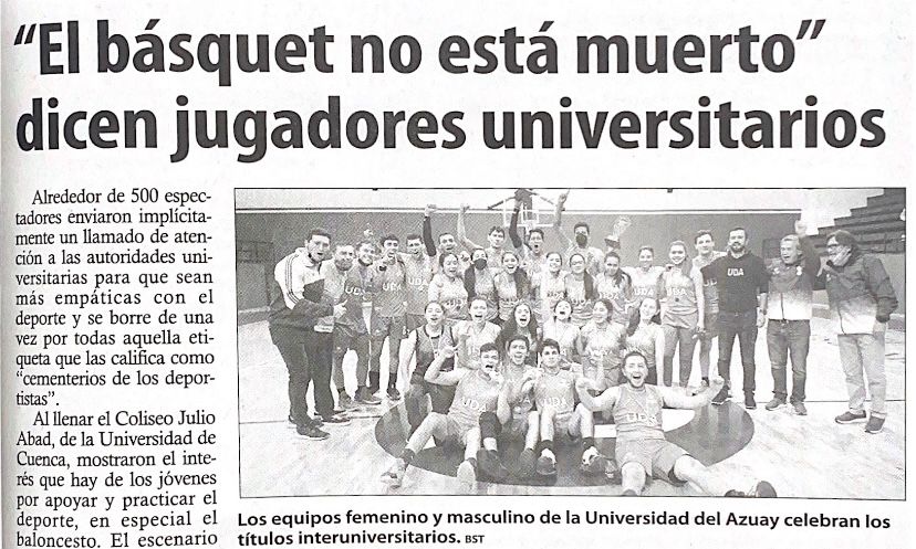 ¨El básquet no está muerto¨ dicen jugadores universitarios