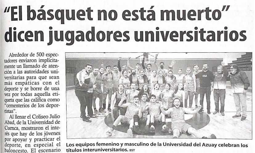 ¨El básquet no está muerto¨ dicen jugadores universitarios 