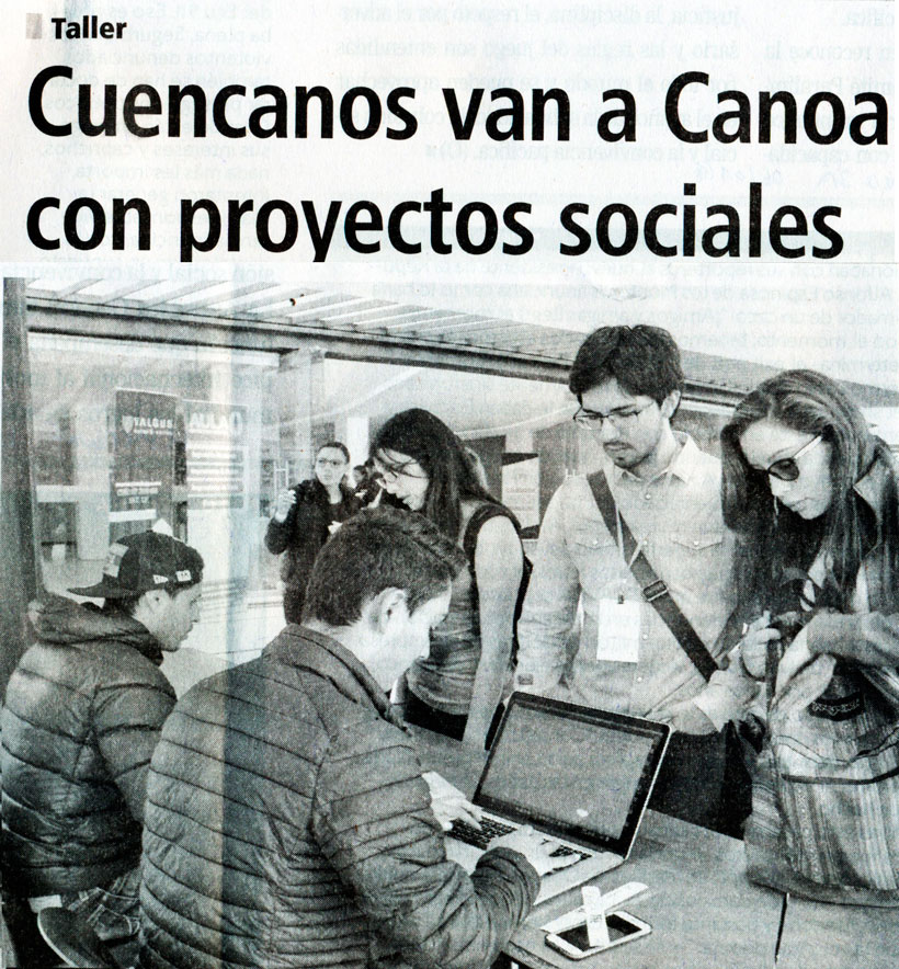Cuencanos van a Canoa con proyectos sociales