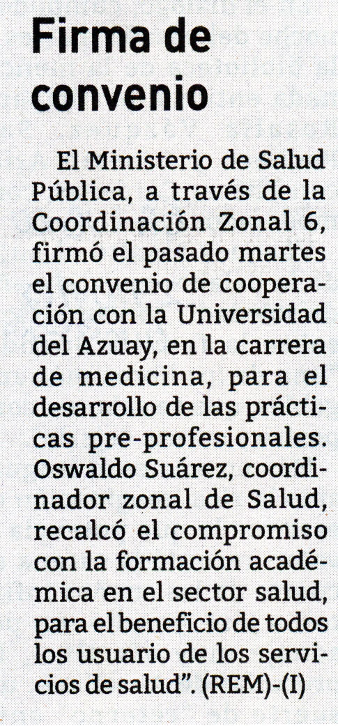 Firma de convenio