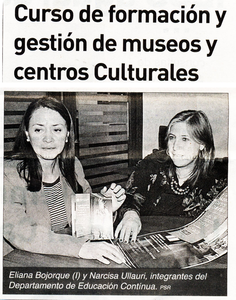 Curso de formación y gestión de museos y centros Culturales