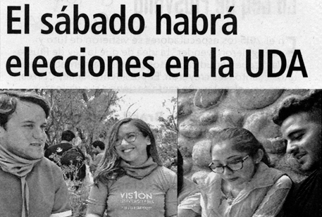El sábado habrá elecciones en la UDA