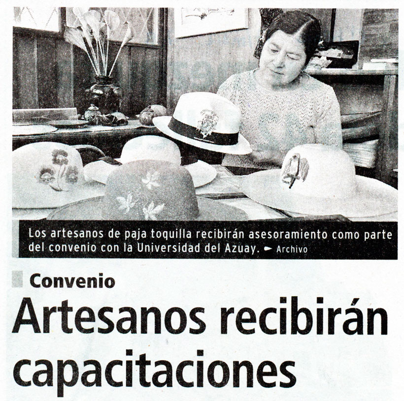 Artesanos recibirán capacitaciones