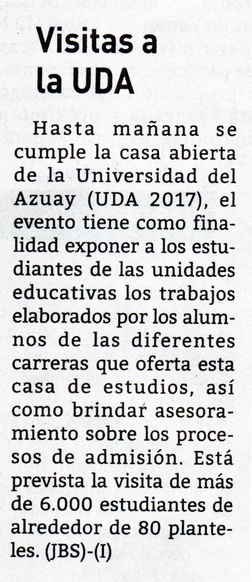 Visitas a la UDA