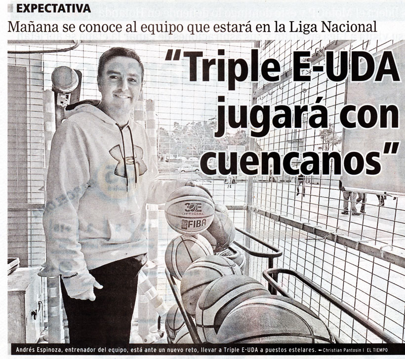 “Triple E-UDA jugará con cuencanos” 