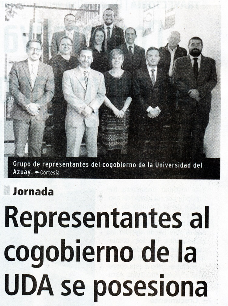 Representantesu al cogobierno de la UDA se posesiona