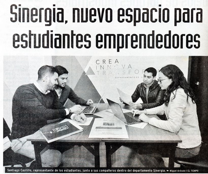 Sinergia, nuevo espacio para estudiantes emprendedores