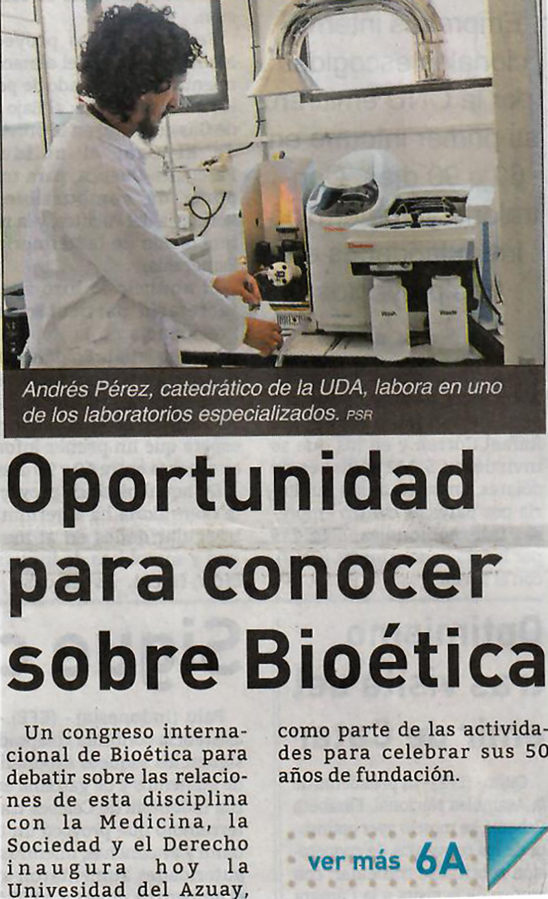 Bioética reflexiona sobre la realidad contemporánea
